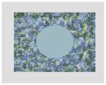 Hydrangea Blue Oval (Trunk Show)