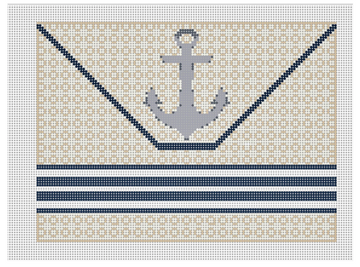 ANCHOR ON RAFFIA CLUTCH (Trunk Show)