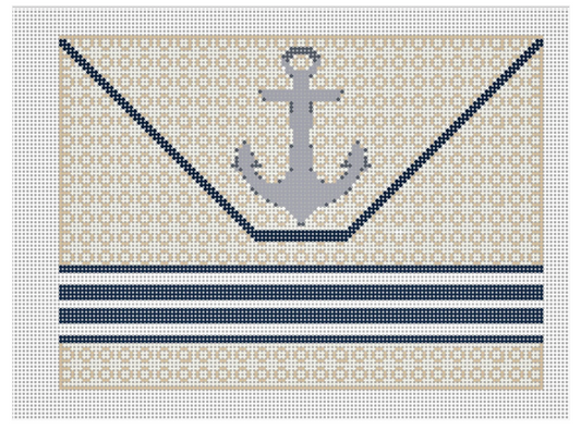 ANCHOR ON RAFFIA CLUTCH (Trunk Show)