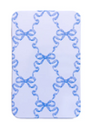 Printed Tin Box: Blue & White Bow