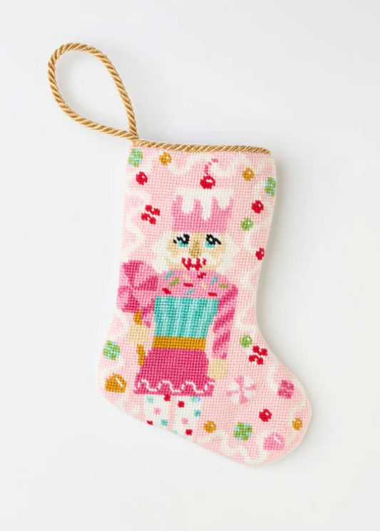 Finished Bauble Stocking: Sugary Sweet Pink Nutcracker