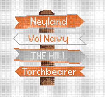 Tennessee College Icon Destination Sign