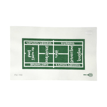 Tennis Court Clutch - Net Goes Here - Trunk Show