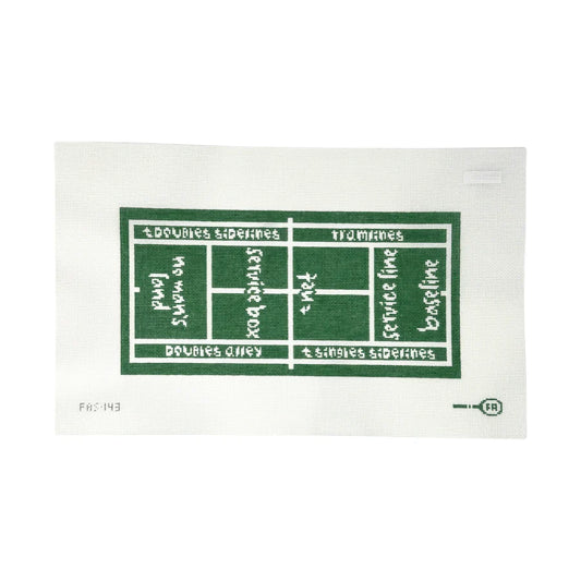Tennis Court Clutch - Net Goes Here - Trunk Show