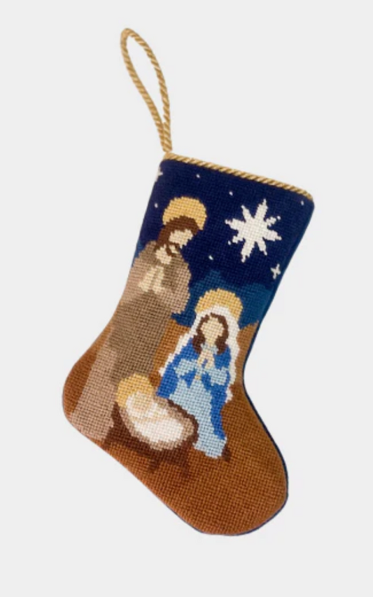 Finished Bauble Stocking: The Nativity-Jesus, Mary and Joseph