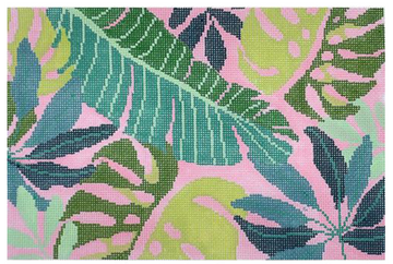 Tropical Leaves Clutch