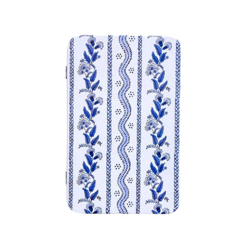 Printed Tin Box: Blue Emma Stripe