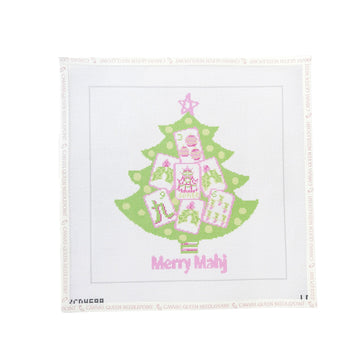 Merry Mahj Tree Printed
