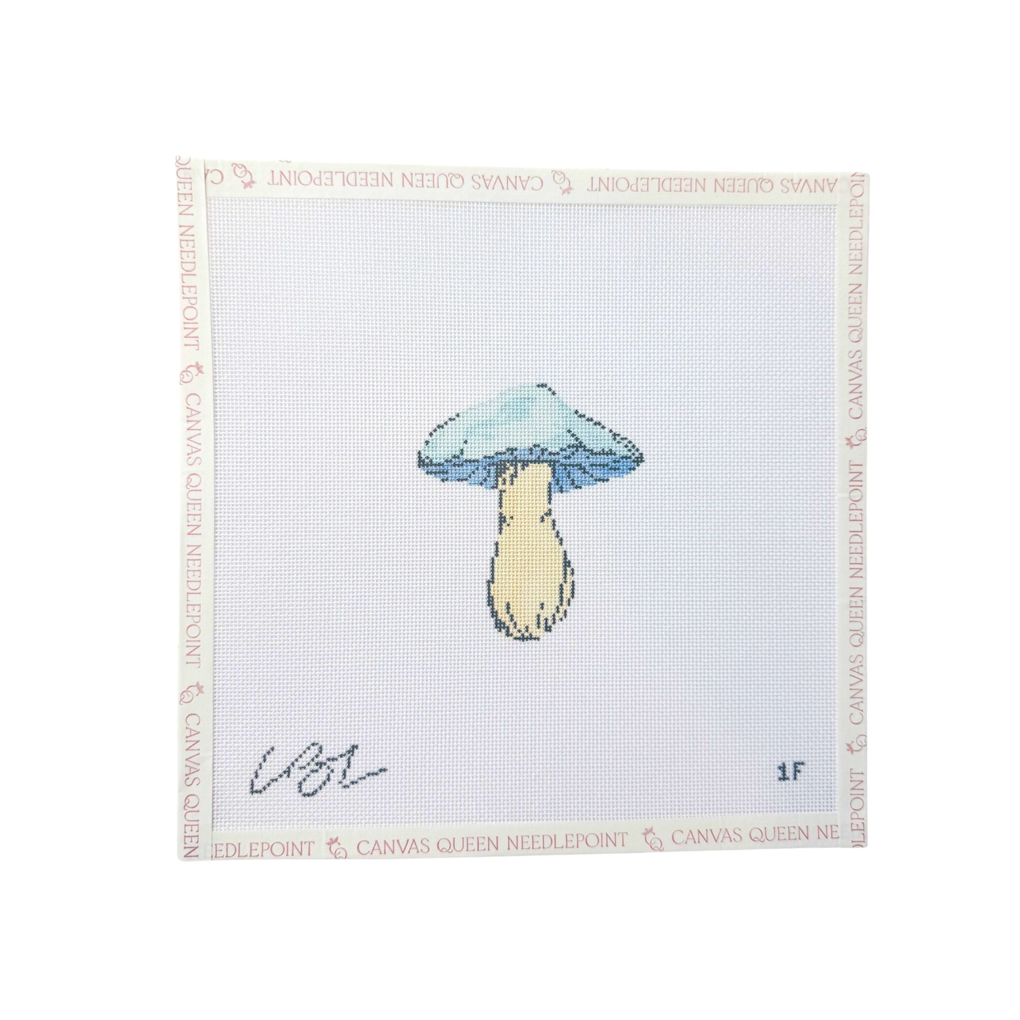 Light Blue Mushroom – Canvas Queen Needlepoint