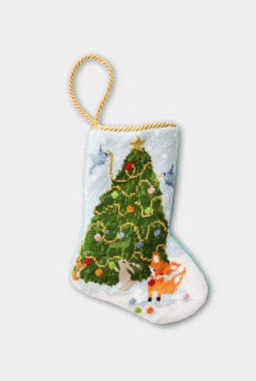 Finished Bauble Stocking: Woodland Creatures